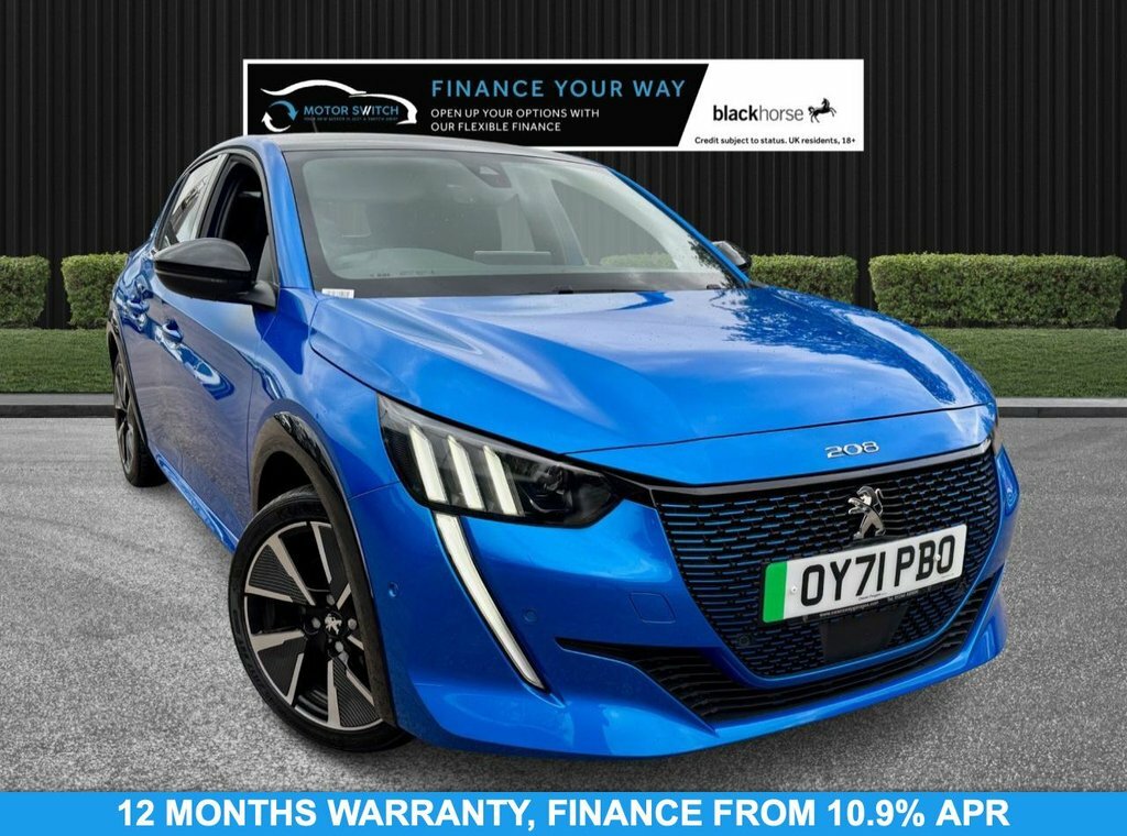 Peugeot e-208 Hatchback Blue