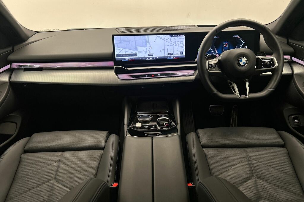 BMW 5 Series 520I M Sport Saloon SA25WSW Grey #4