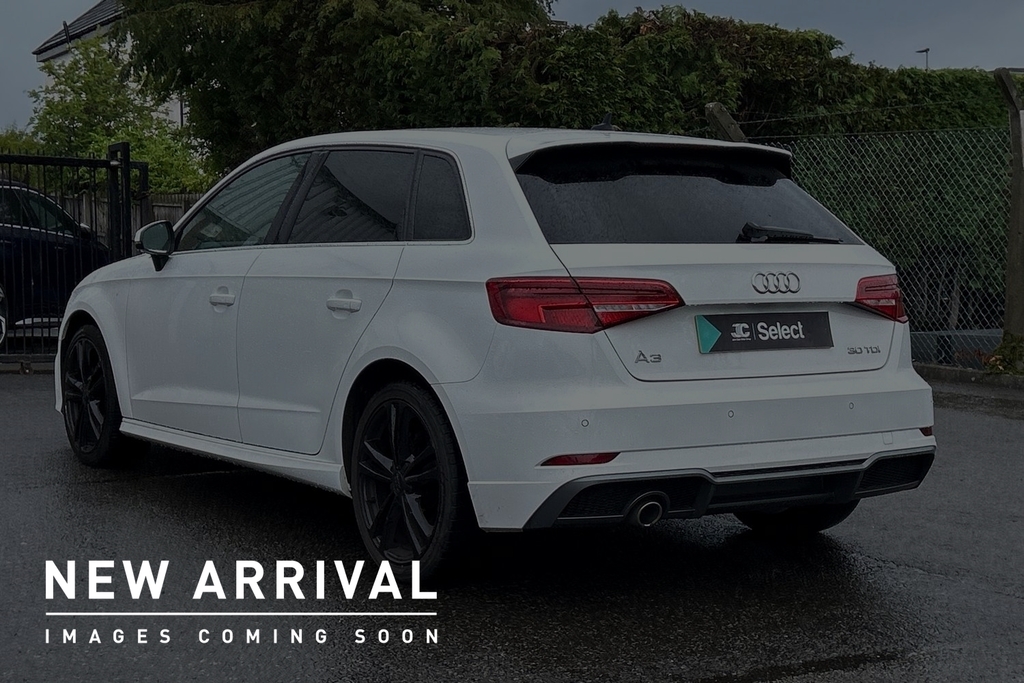 Audi A3 1.6 Tdi 30 S Line Sportback Euro 6 Ss SK19GKE White #3