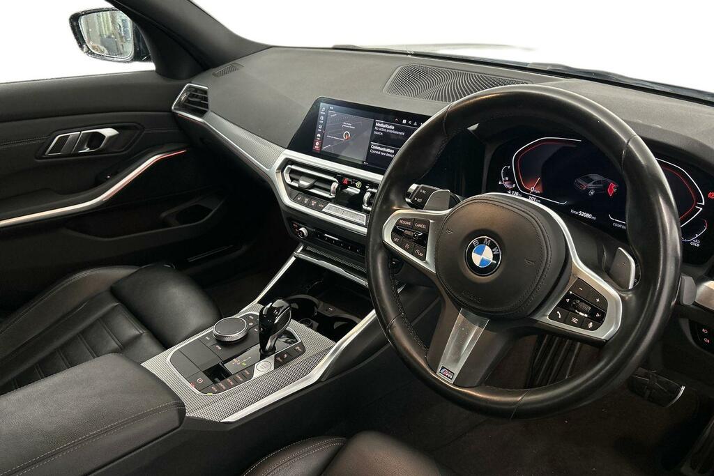 BMW 3 Series 320I Xdrive M Sport Saloon SV21JBB Black #6