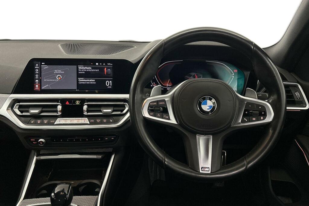 BMW 3 Series 320I Xdrive M Sport Saloon SV21JBB Black #5
