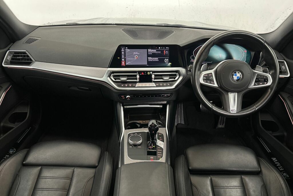 BMW 3 Series 320I Xdrive M Sport Saloon SV21JBB Black #4