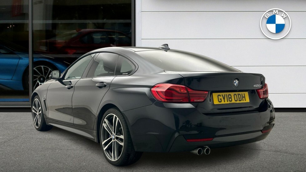 BMW 4 Series Gran Coupe 420D M Sport Gran Coupe GY18ODH Black #2