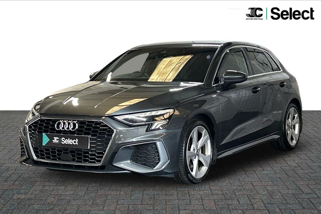 Audi A3 2.0 Tdi 35 S Line Sportback S Tronic Euro 6 Ss Grey #3