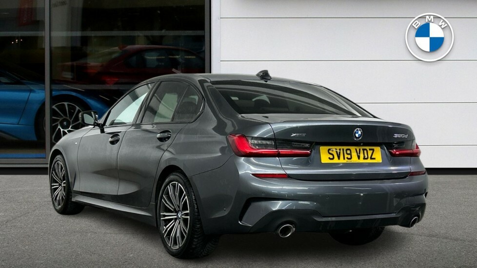 BMW 3 Series 320D Xdrive M Sport Saloon SV19VDZ Grey #2