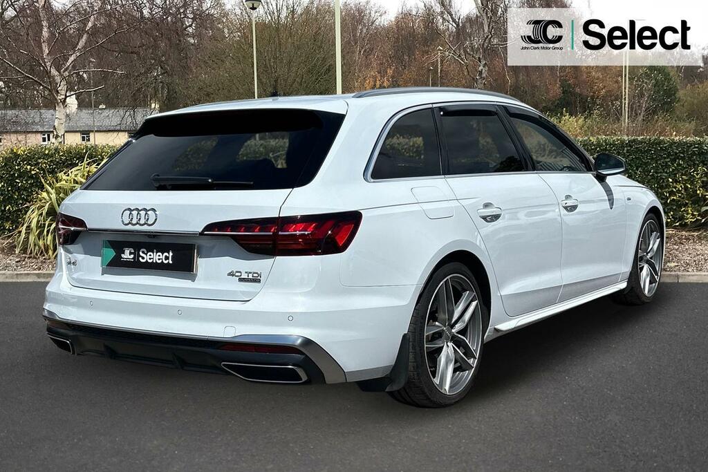 Audi A4 2.0 Tdi 40 S Line Estate S Tronic Quatt White #2