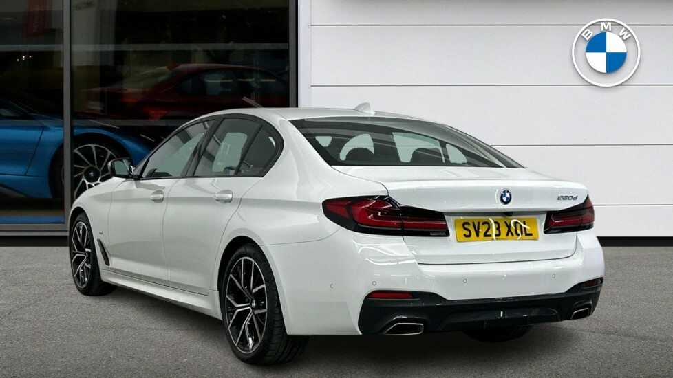 BMW 5 Series 2.0 520D Mht M Sport Steptronic Euro 6 Ss White #2