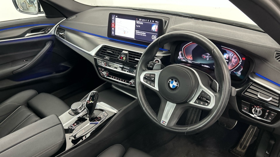 BMW 5 Series 2.0 520D Mht M Sport Steptronic Euro 6 Ss White #6