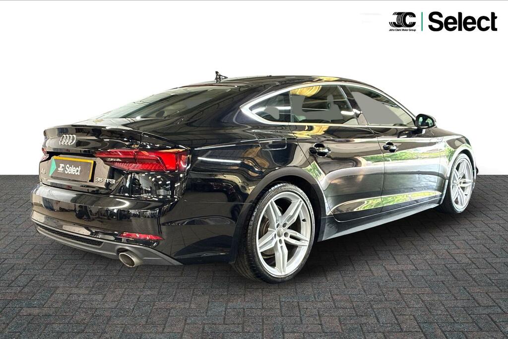 Audi A5 2.0 Tfsi 35 S Line Sportback S Tronic Euro 6 Ss YD68RMK Black #2