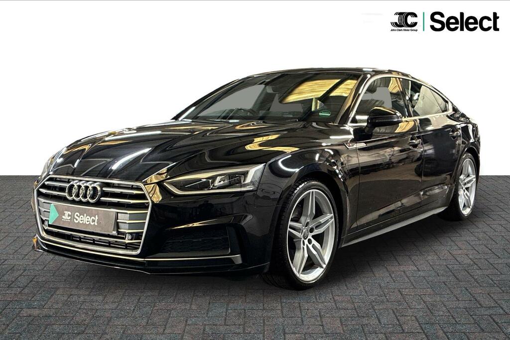 Audi A5 2.0 Tfsi 35 S Line Sportback S Tronic Euro 6 Ss YD68RMK Black #3