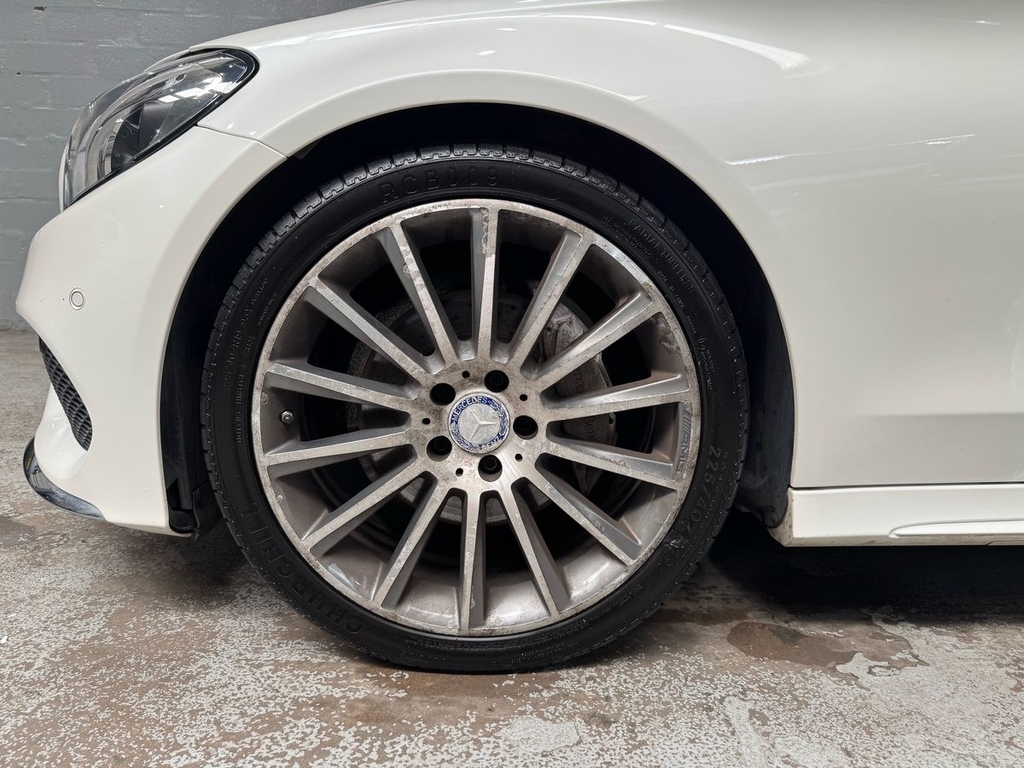 Mercedes-Benz C Class C220d Amg Line Premium PO66XMR White #5