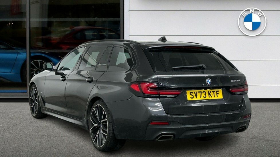BMW 5 Series 2.0 520D Mht M Sport Touring Steptronic Euro 6 S Grey #2