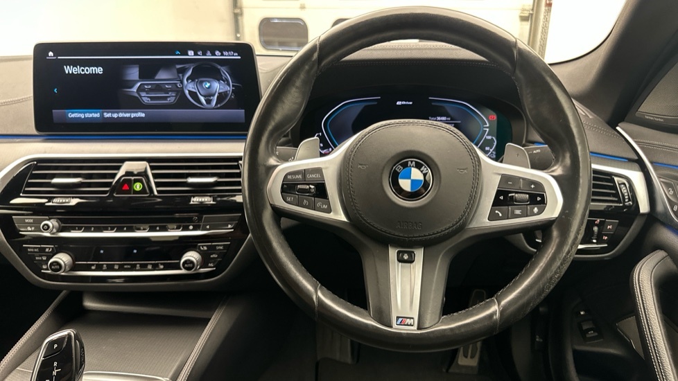 BMW 5 Series 530E Xdrive M Sport Saloon White #5