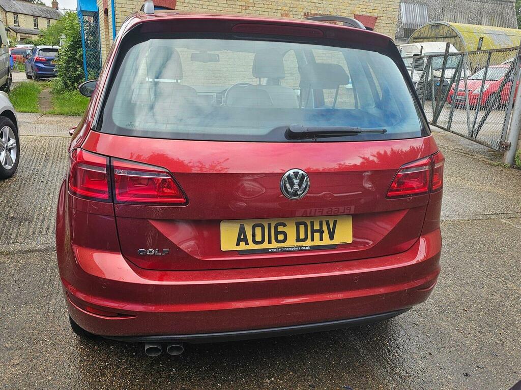 Volkswagen Golf SV 2.0 Tdi Bluemotion Tech Se Dsg Euro 6 Ss Red #4