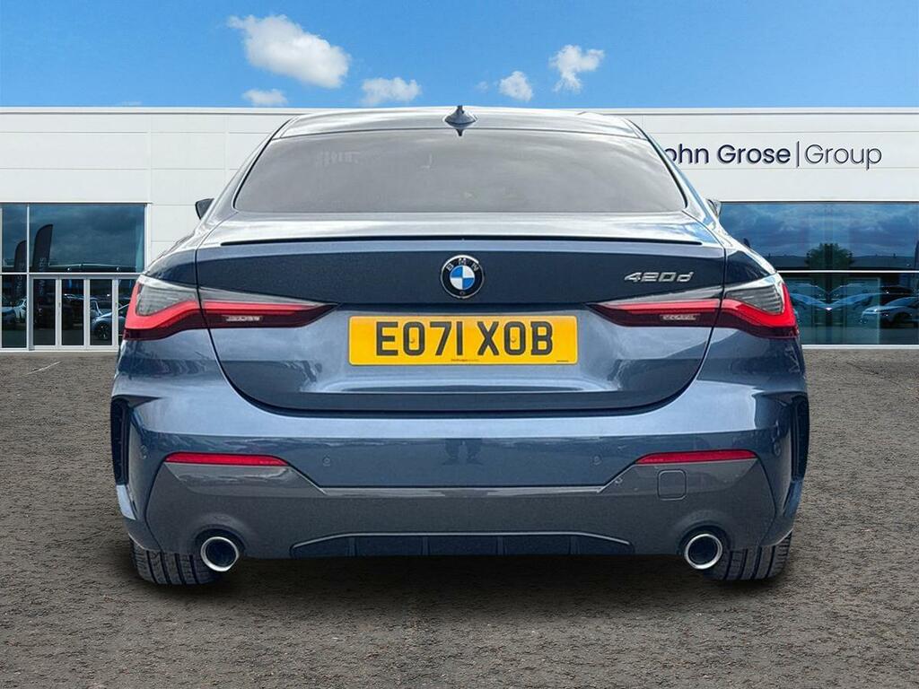 BMW 4 Series Gran Coupe 420D Mht M Sport Step Coupe EO71XOB Blue #4