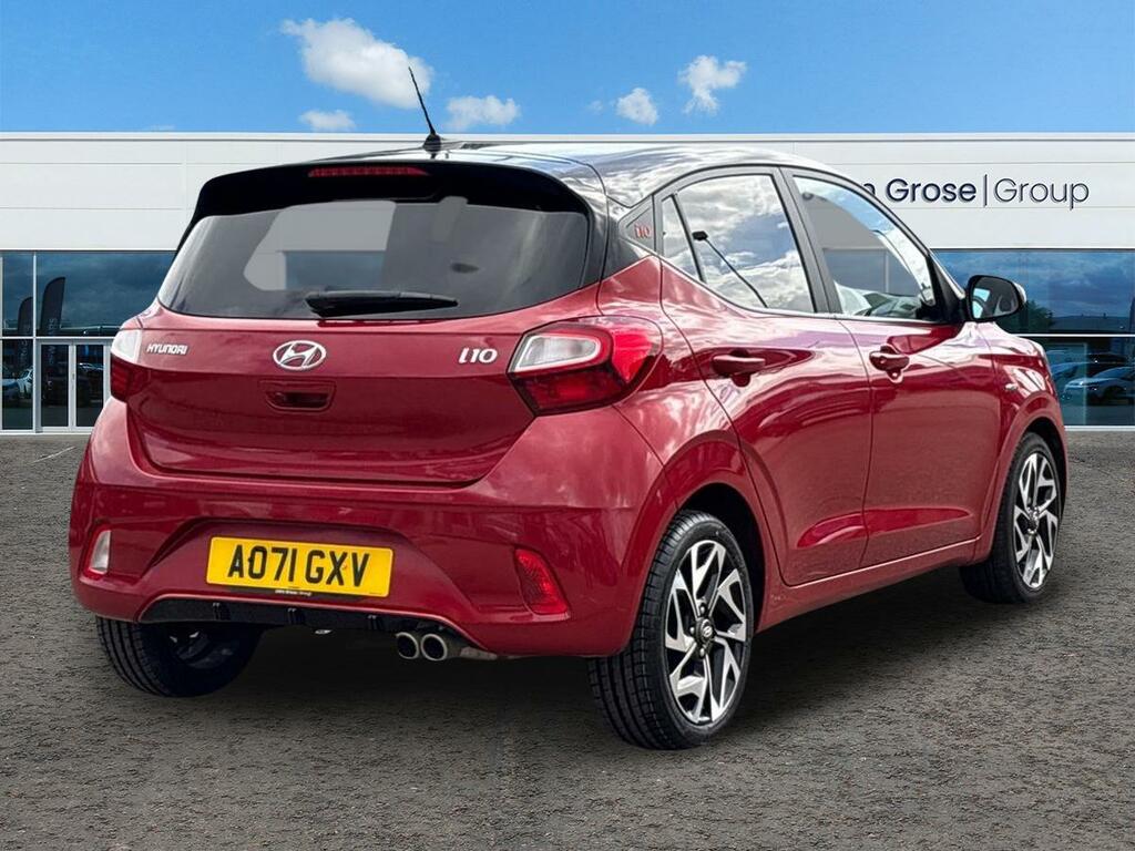 Hyundai I10 1.0 T-gdi N Line Hatchback AO71GXV Red #3