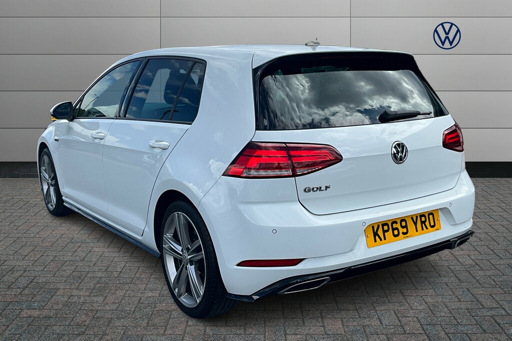 Volkswagen Golf 2.0 Tdi R-line Dsg KP69YRO White #3
