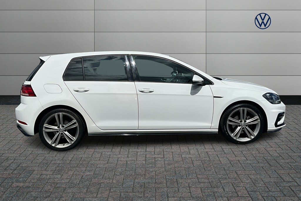Volkswagen Golf 2.0 Tdi R-line Dsg KP69YRO White #4