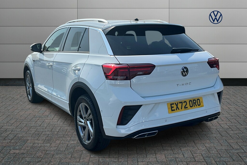 Volkswagen T-Roc 1.5 Tsi R-line Dsg White #3