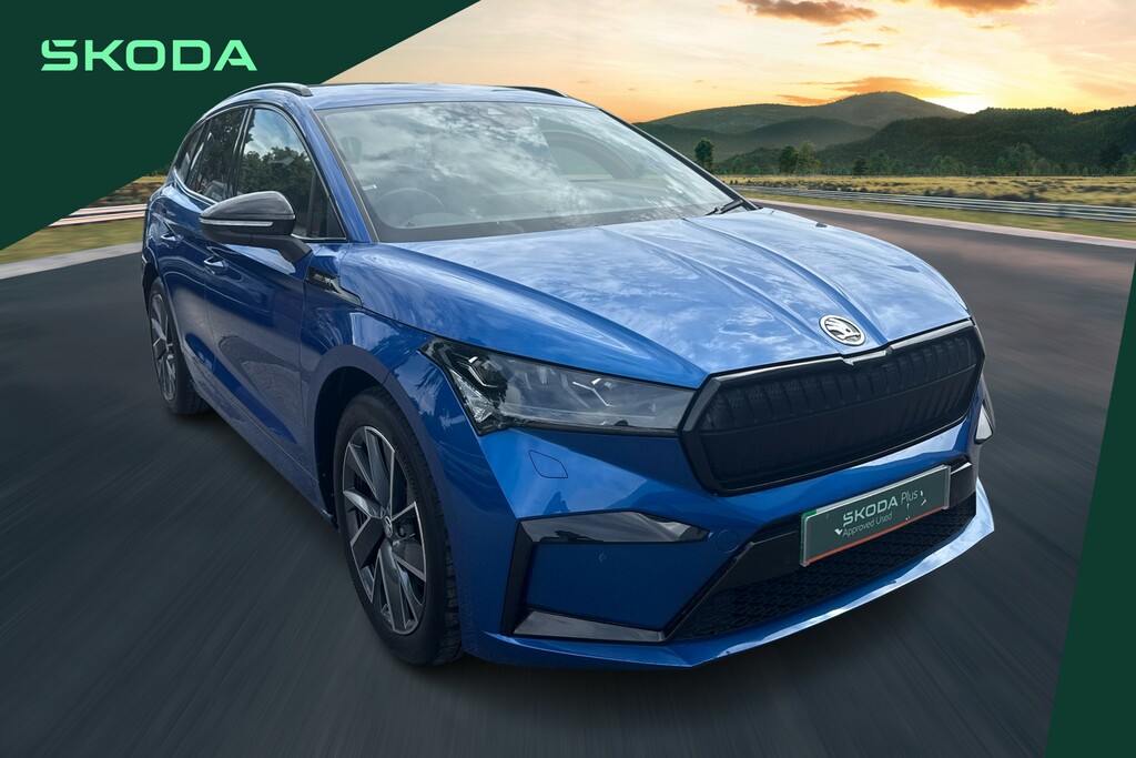Skoda ENYAQ 195Kw 80X Sportline Plus 82Kwh 4X4 VU73MKN Blue