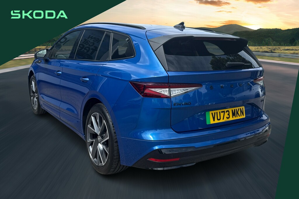 Skoda ENYAQ 195Kw 80X Sportline Plus 82Kwh 4X4 VU73MKN Blue #3