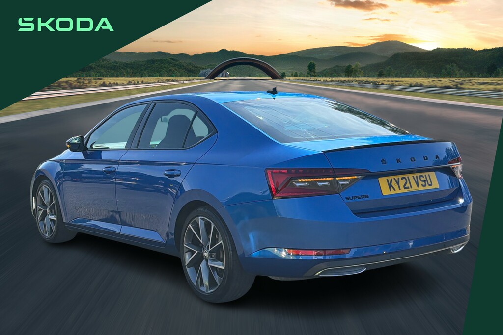 Skoda Superb 2.0 Tsi 190 Sport Line Plus Dsg Blue #3