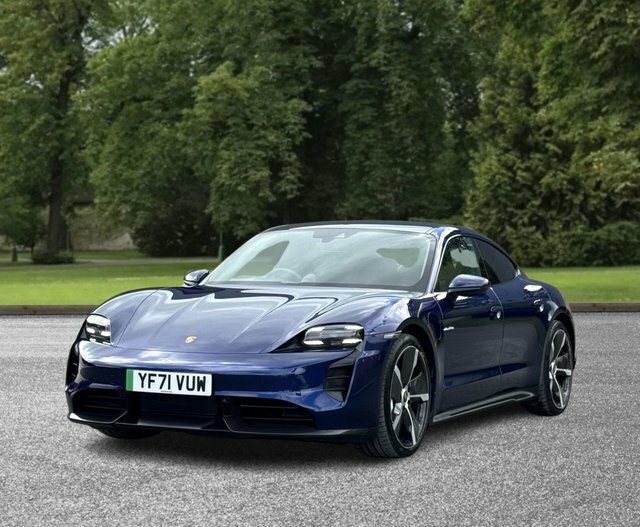 Porsche Taycan 2021 Performance Plus 93.4Kwh Turbo Saloon Ele YF71VUW Blue #2
