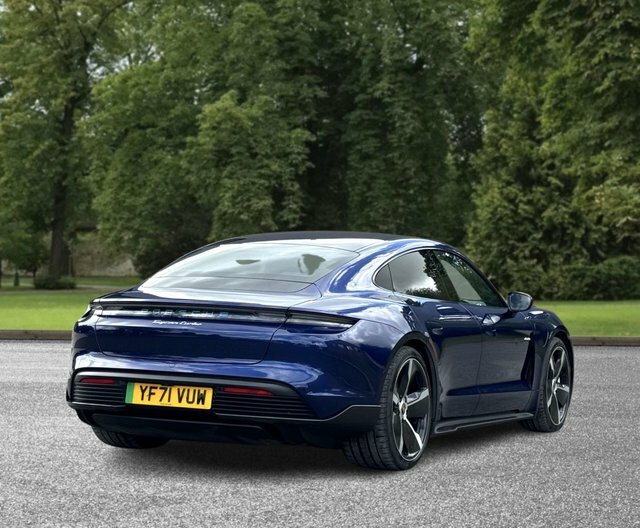 Porsche Taycan 2021 Performance Plus 93.4Kwh Turbo Saloon Ele YF71VUW Blue #4