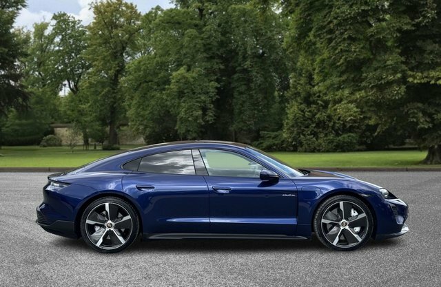 Porsche Taycan 2021 Performance Plus 93.4Kwh Turbo Saloon Ele YF71VUW Blue #3