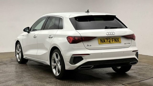 Audi A3 2022 1.0 Tfsi 30 S Line Sportback S Tro NA72FNX White #3