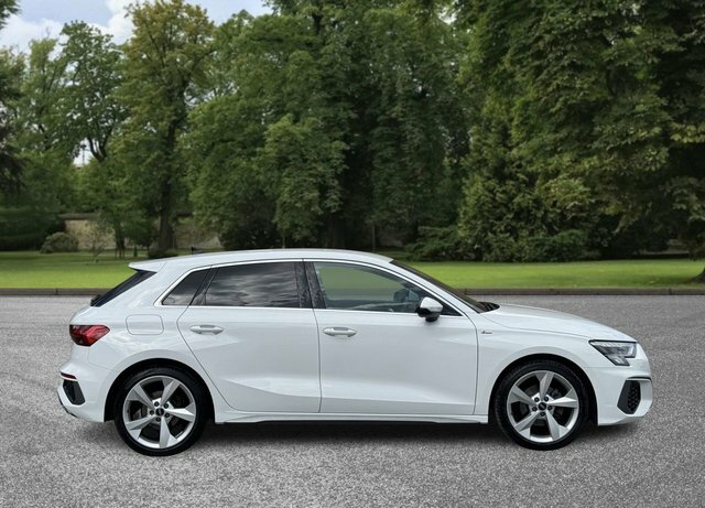 Audi A3 2022 1.0 Tfsi 30 S Line Sportback S Tro NA72FNX White #3