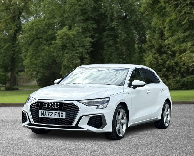 Audi A3 2022 1.0 Tfsi 30 S Line Sportback S Tro NA72FNX White #2