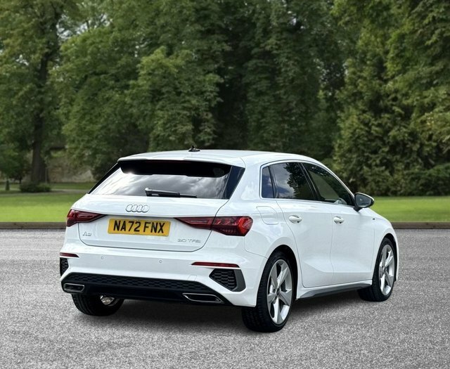 Audi A3 2022 1.0 Tfsi 30 S Line Sportback S Tro NA72FNX White #4