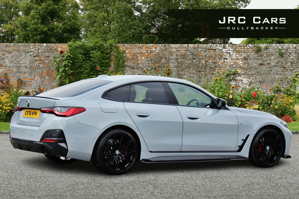 BMW 4 Series Gran Coupe Hatchback 2.0 420D M Sport Gran Coupe 2022 CX72KFK Grey #3