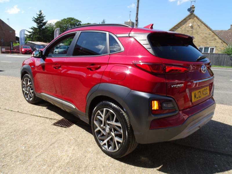 Hyundai Kona 1.6 Gdi Hybrid Premium Se Dct Red #4