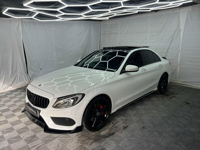 Mercedes-Benz C Class 2.0 C200 Amg Line Premium Saloon G-tr White #3