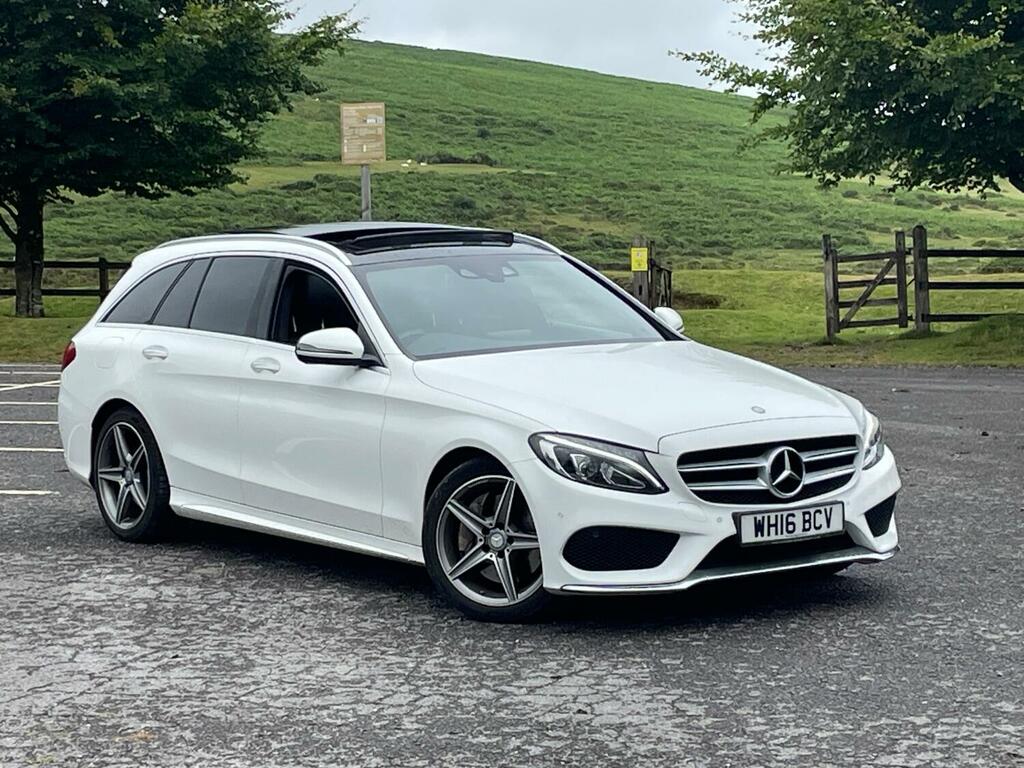 Mercedes-Benz C Class Estate C250d Amg Line Premium Plus Estate Wh WH16BCV White #5