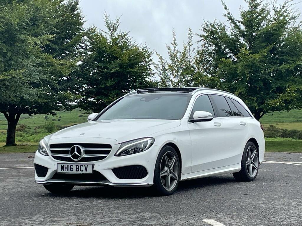 Mercedes-Benz C Class Estate C250d Amg Line Premium Plus Estate Wh WH16BCV White #2