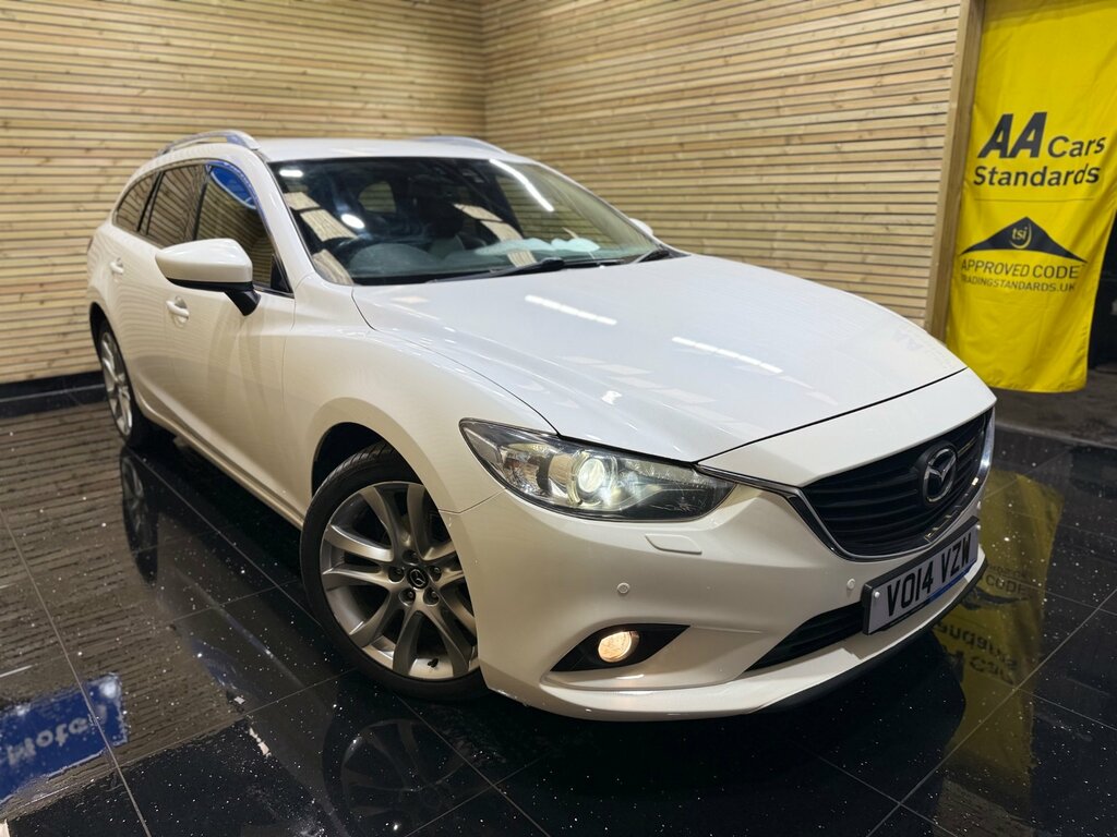 Mazda 6 2.2 Skyactiv-d Sport Nav Tourer VO14VZW White #4