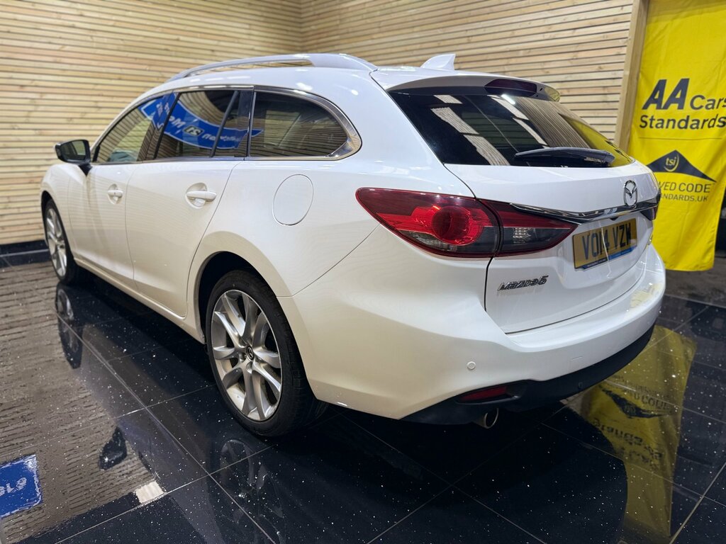 Mazda 6 2.2 Skyactiv-d Sport Nav Tourer VO14VZW White #6