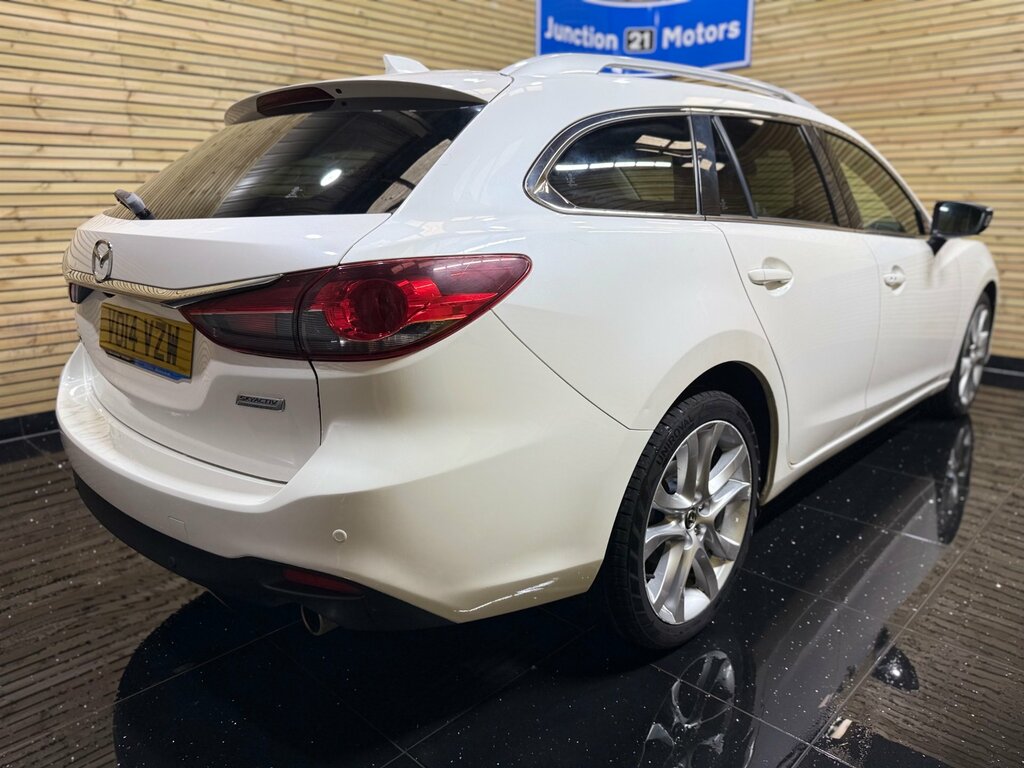 Mazda 6 2.2 Skyactiv-d Sport Nav Tourer VO14VZW White #5