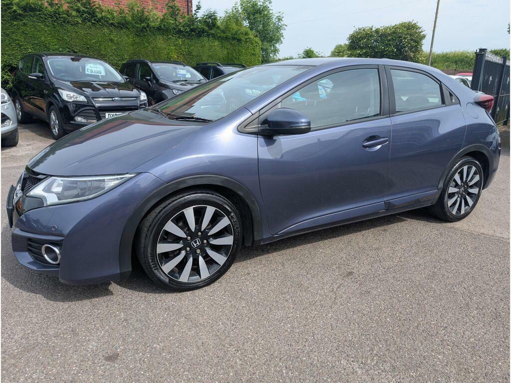 Honda Civic 1.8 I-vtec Se Plus Navi Euro 6 S S Blue #2