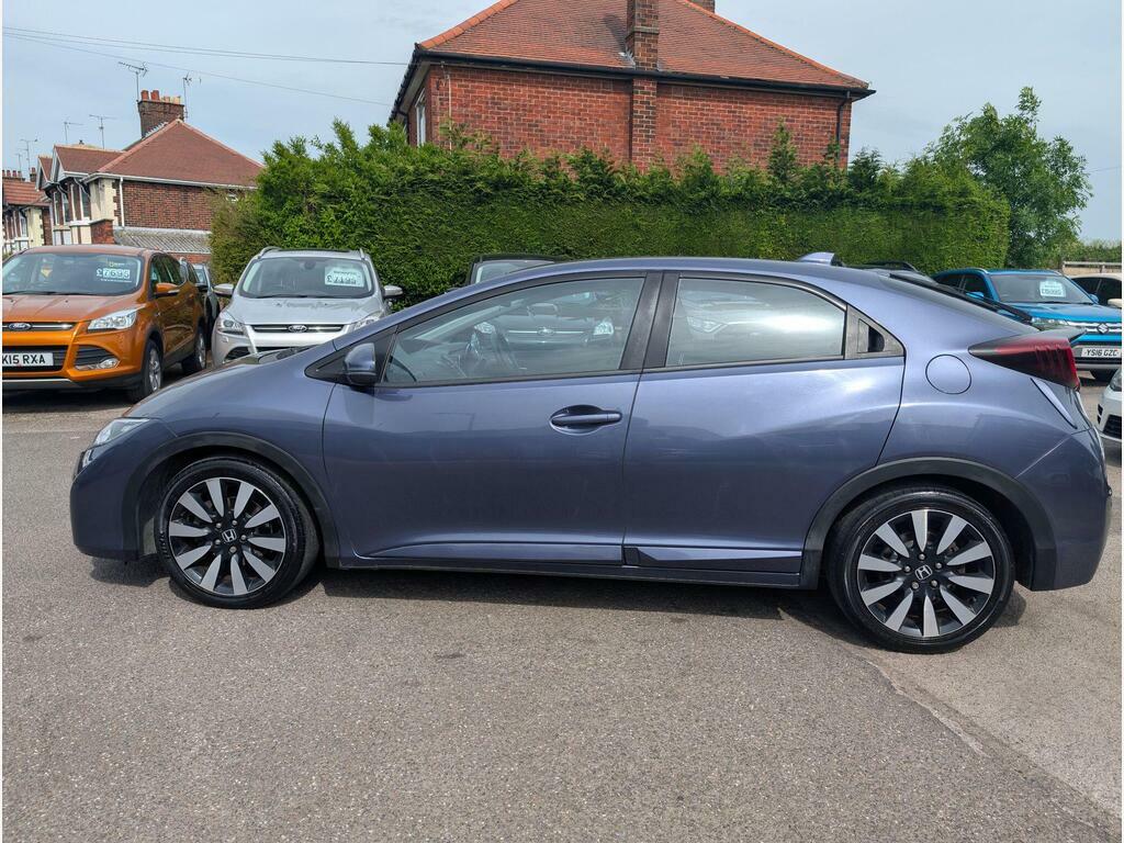 Honda Civic 1.8 I-vtec Se Plus Navi Euro 6 S S Blue #3