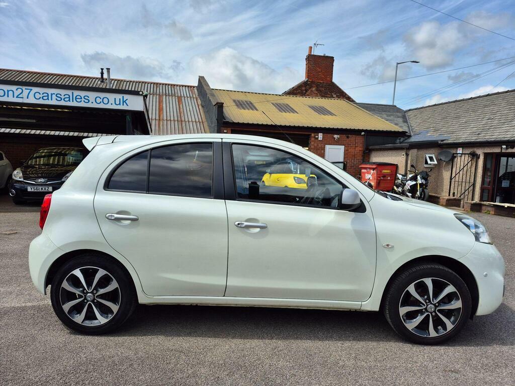 Nissan Micra 1.2 N-tec Euro 6 CK65CHH White #6