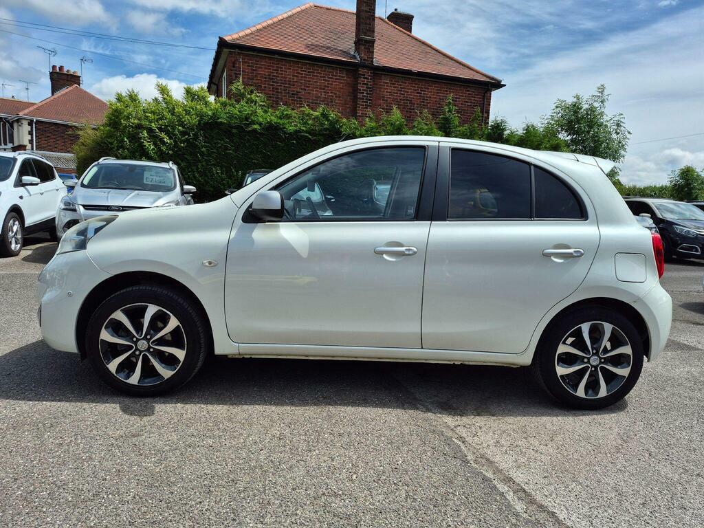 Nissan Micra 1.2 N-tec Euro 6 CK65CHH White #2