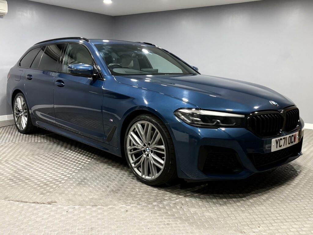 BMW 5 Series 2.0 520D Mht M Sport Touring Steptronic Euro 6 S Blue