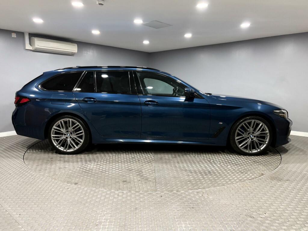 BMW 5 Series 2.0 520D Mht M Sport Touring Steptronic Euro 6 S YC71OCW Blue #2