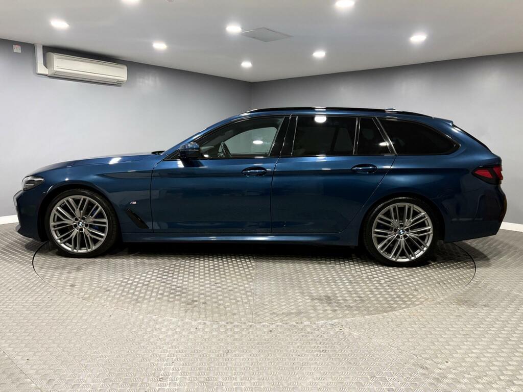 BMW 5 Series 2.0 520D Mht M Sport Touring Steptronic Euro 6 S YC71OCW Blue #6