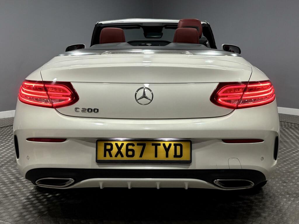 Mercedes-Benz C Class 2.0 C200 Amg Line Premium Plus Cabriolet Pet RX67TYD White #4