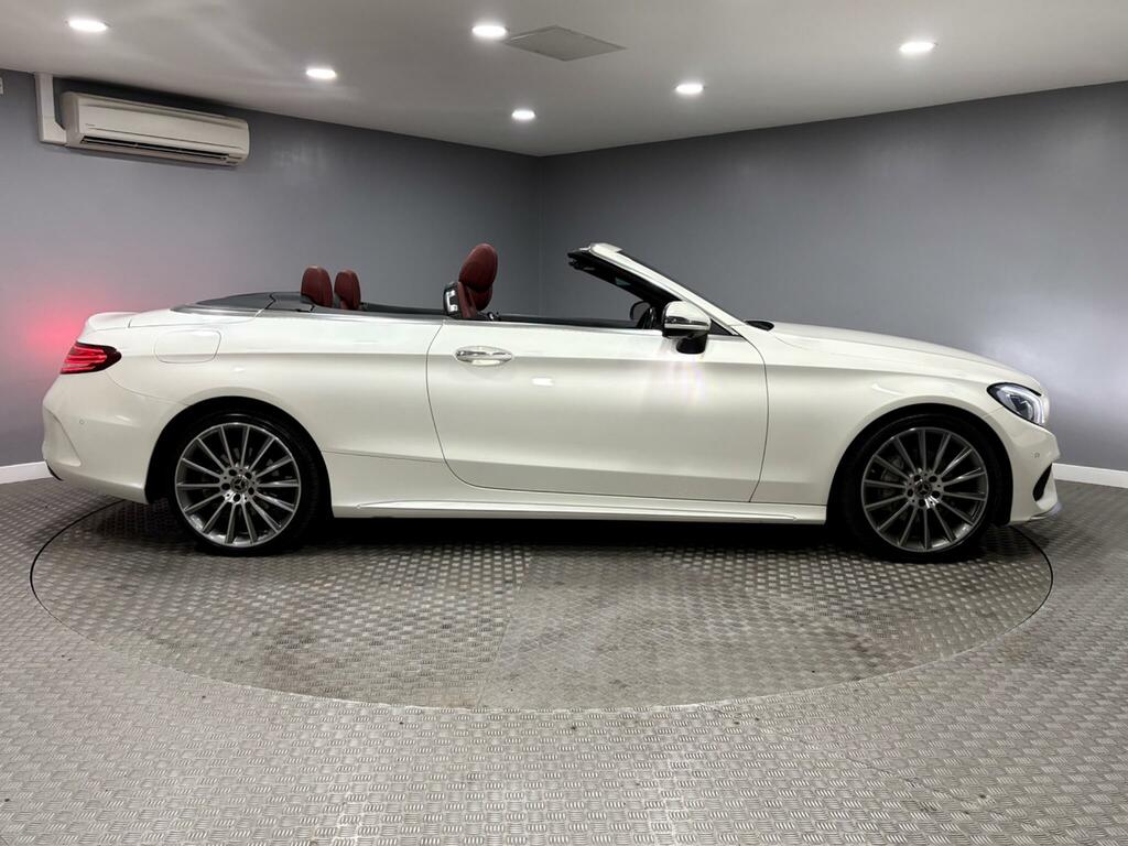 Mercedes-Benz C Class 2.0 C200 Amg Line Premium Plus Cabriolet Pet RX67TYD White #2
